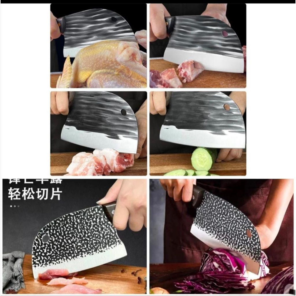 Pisau Golok Daging Tajam Stainless Parang Ikan