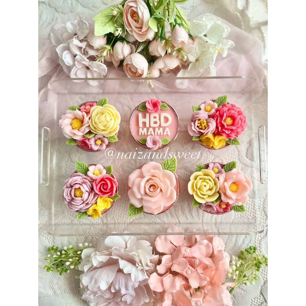 6cup puding bunga 3D hampers jelly depok