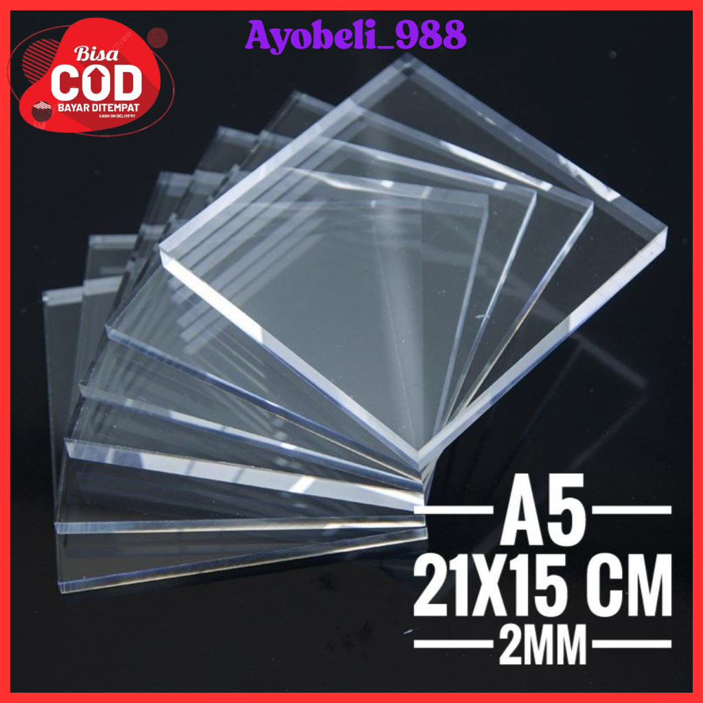 

【AYOBELI988】Akrilik bening A5 21x15 2mm