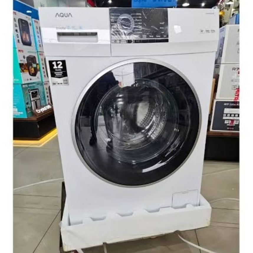Mesin Cuci Aqua 9 Kg Front Loading