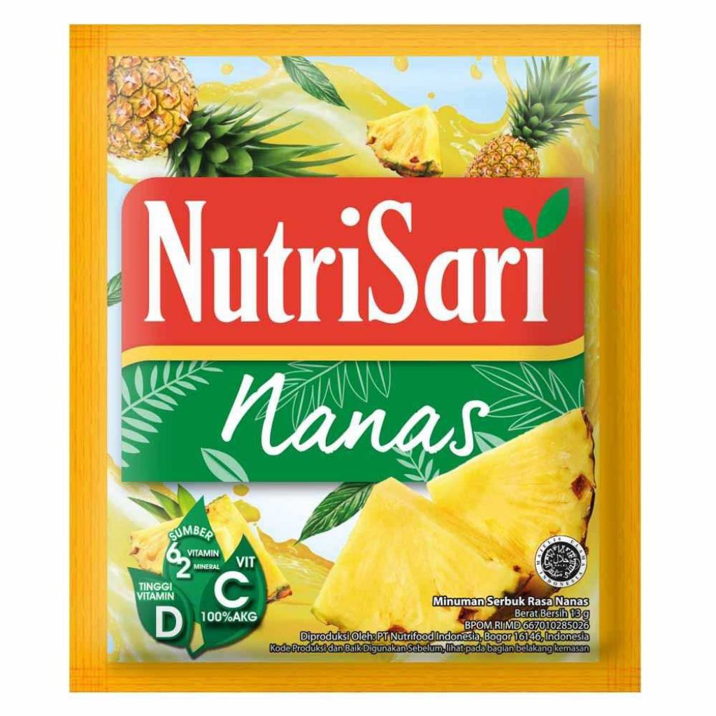

Nutrisari Nanas 40 sachet / 1 box & Eceran