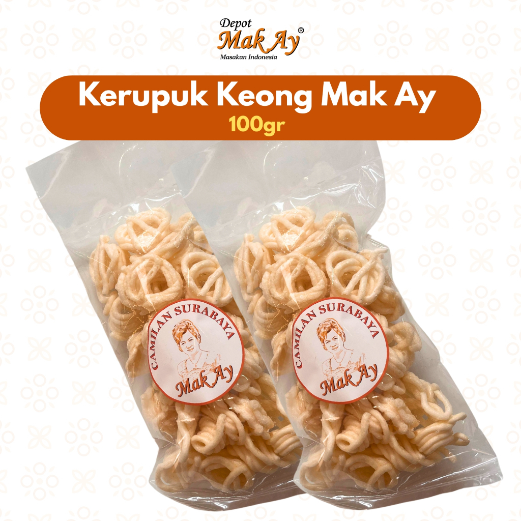 

Kerupuk Keong 100gr MAK AY Camilan | Jajanan | Surabaya | Snack | Makanan | Keripik | Enak | Nyamil