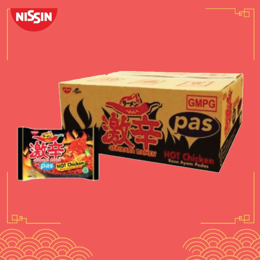 

Nissin Gekikara Ramen Pas Hot Chicken 80gr - 1 Karton (30 pcs)