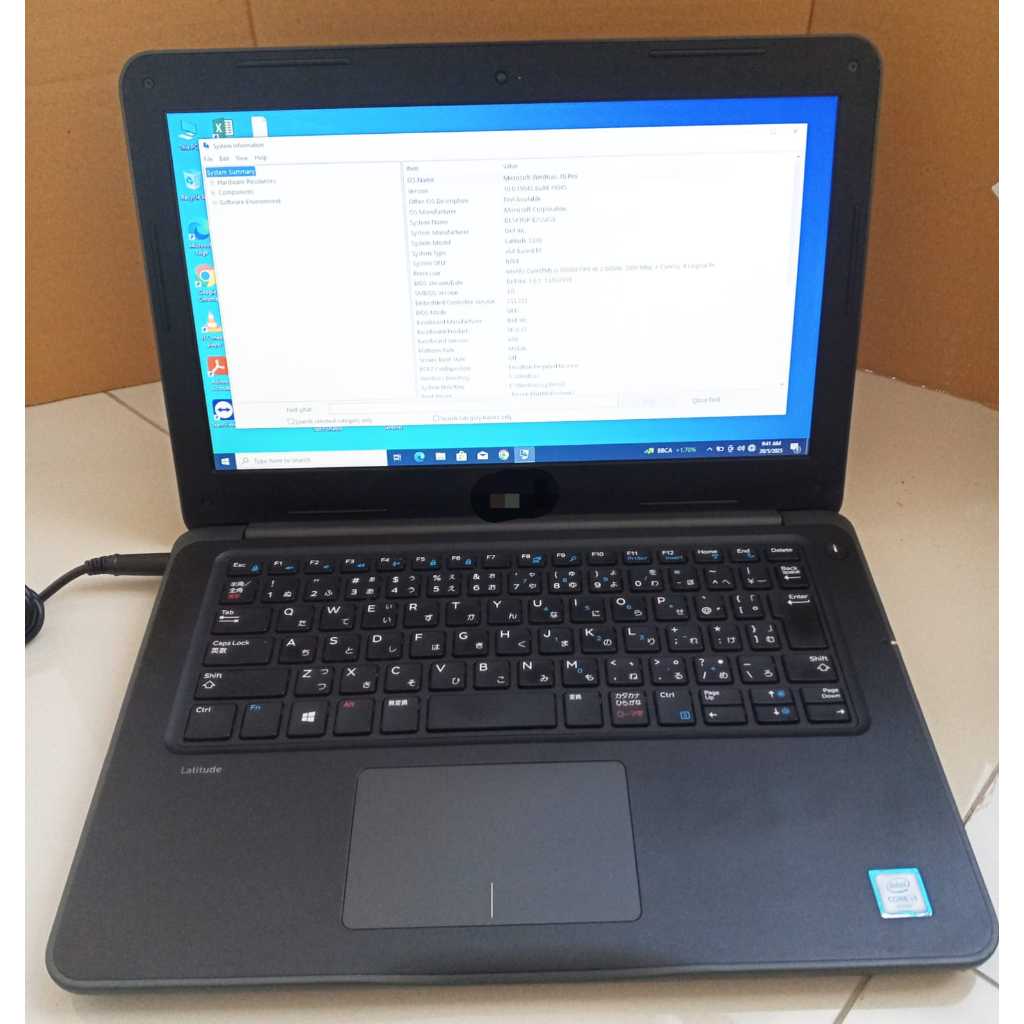 laptop Dell 3380 core i3 gen 6, Ram.8 SSD.128 windows FREE mouse & tas laptop