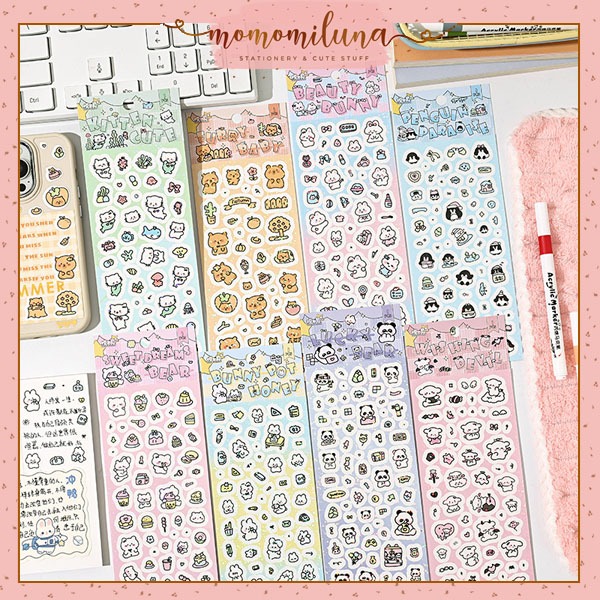 

Dream park sticker karakter cartoon lucu cute deco stiker DIY aesthetic HB1922