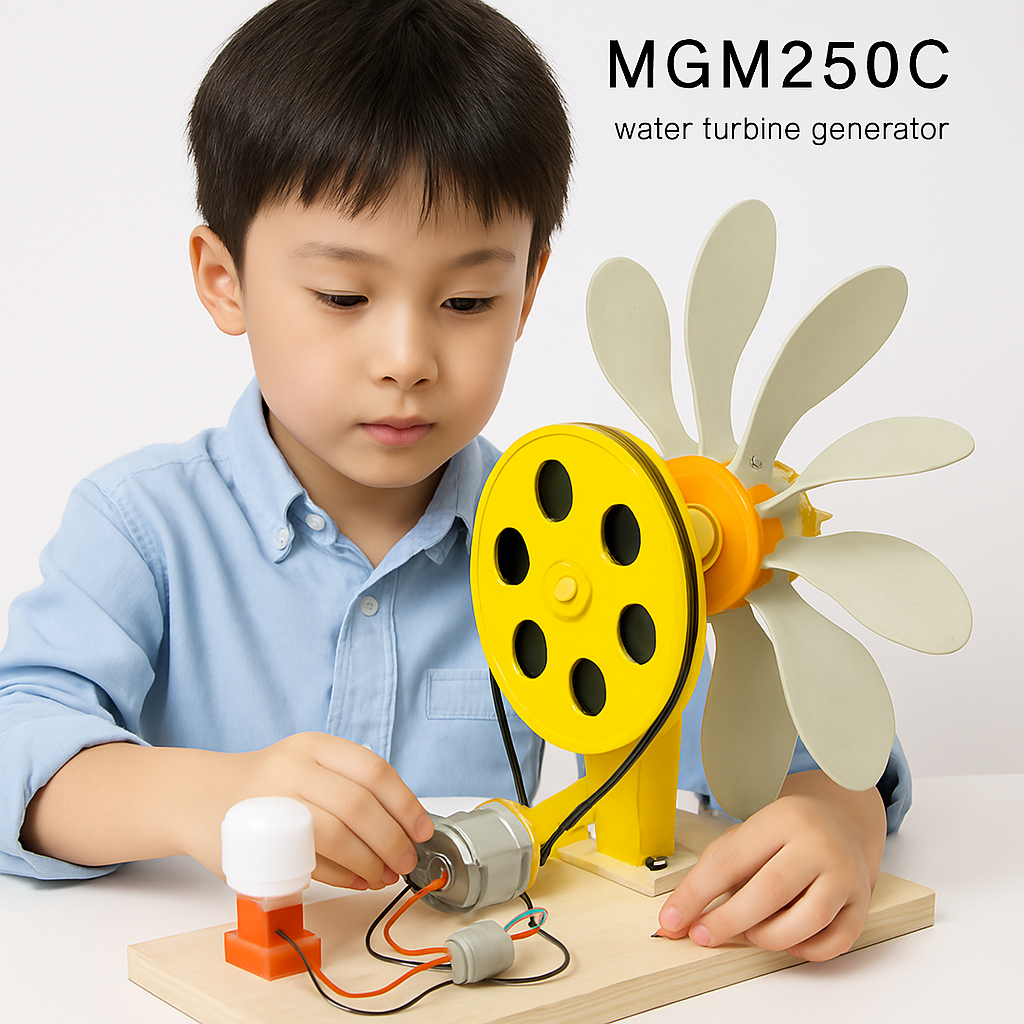 KIT EDUKASI WATER TURBIN GENERATOR KINCIR AIR UNTUK PRAKTEK PEMBANGKIT LISTRIK TENAGA AIR