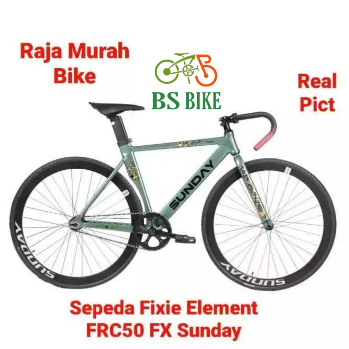 Sepeda Fixie Element Sunday Frame Skid Alloy Rem Doltrap Sepeda Fixie FRC50 FX Sunday Element