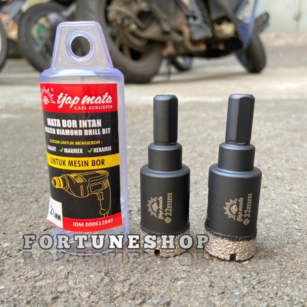Tjap Mata Mata Bor Keramik Granit Kaca 22mm Tjap Mata Diamond Core Bit