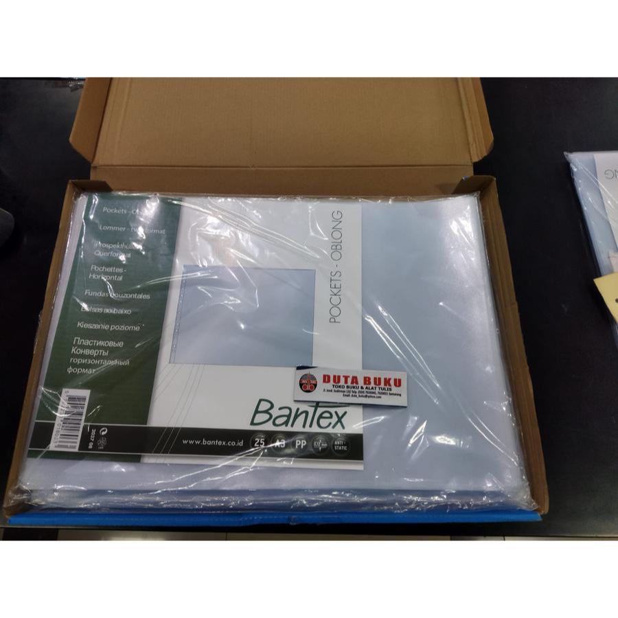 

Sheet Protector / Plastik PP Pocket Oblong Bantex A3 Landscape (10Lembar)