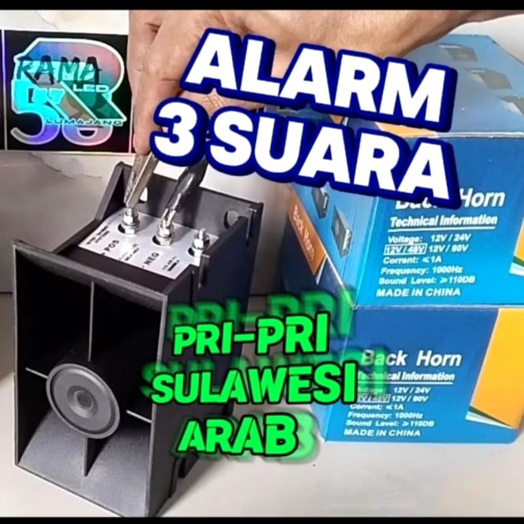 ALARM 3 SUARA (MUNDUR+REM)