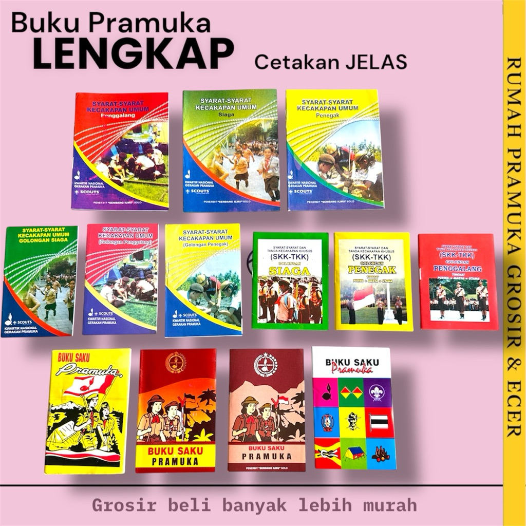 Buku Pramuka Lengkap SKU Baru  Buku Saku Buku Skk Pramuka