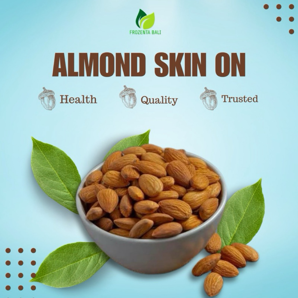 

Whole Almond Skin On / Almond Utuh Kulit 250gr