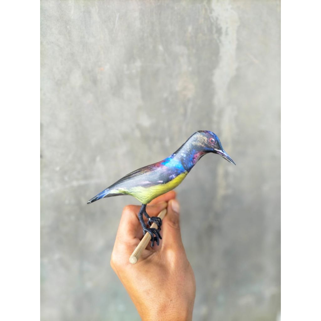 PATUNG JONTROT BURUNG KORLAP KUNING - JONTROT BURUNG KORLAP KUNING MIRIP ASLI