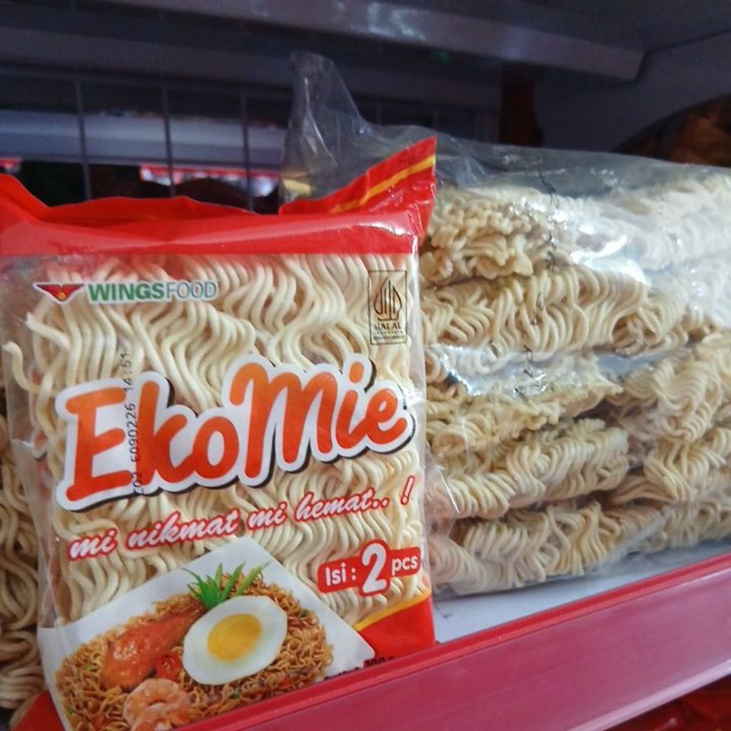 

Mie kering Eko mie kemasan 110g dan 3kg