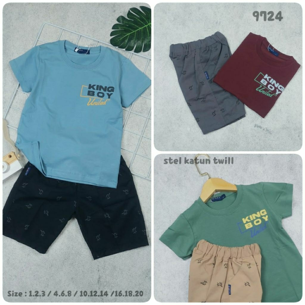 setelan anak katun twill WIBOS