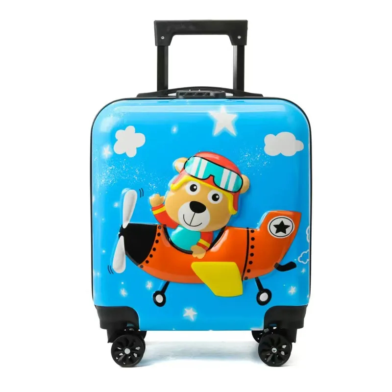 Koper Karakter Anak Tas Koper Bagasi Anak Troli Roda 4 Ukuran 18Inch 92011