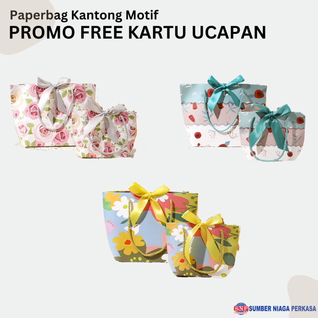 

Paper Bag Kantong Motif Kantong Kado Bingkisan Hadiah Goodie Bag Paperbag Tas Spunbond