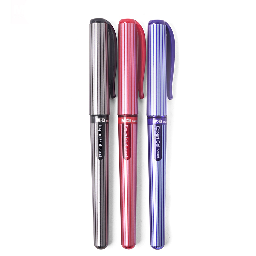 

M&G Stick Expert Gel Pen 1.0 mm Warna Black Blue Red Hitam Biru Merah #AGP13672