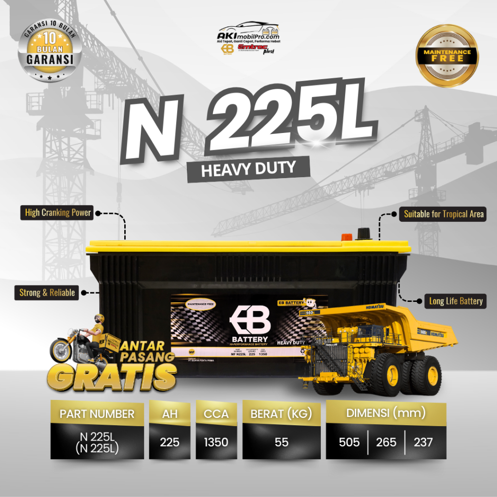 AKI KERING EB BATTERY MF N225L