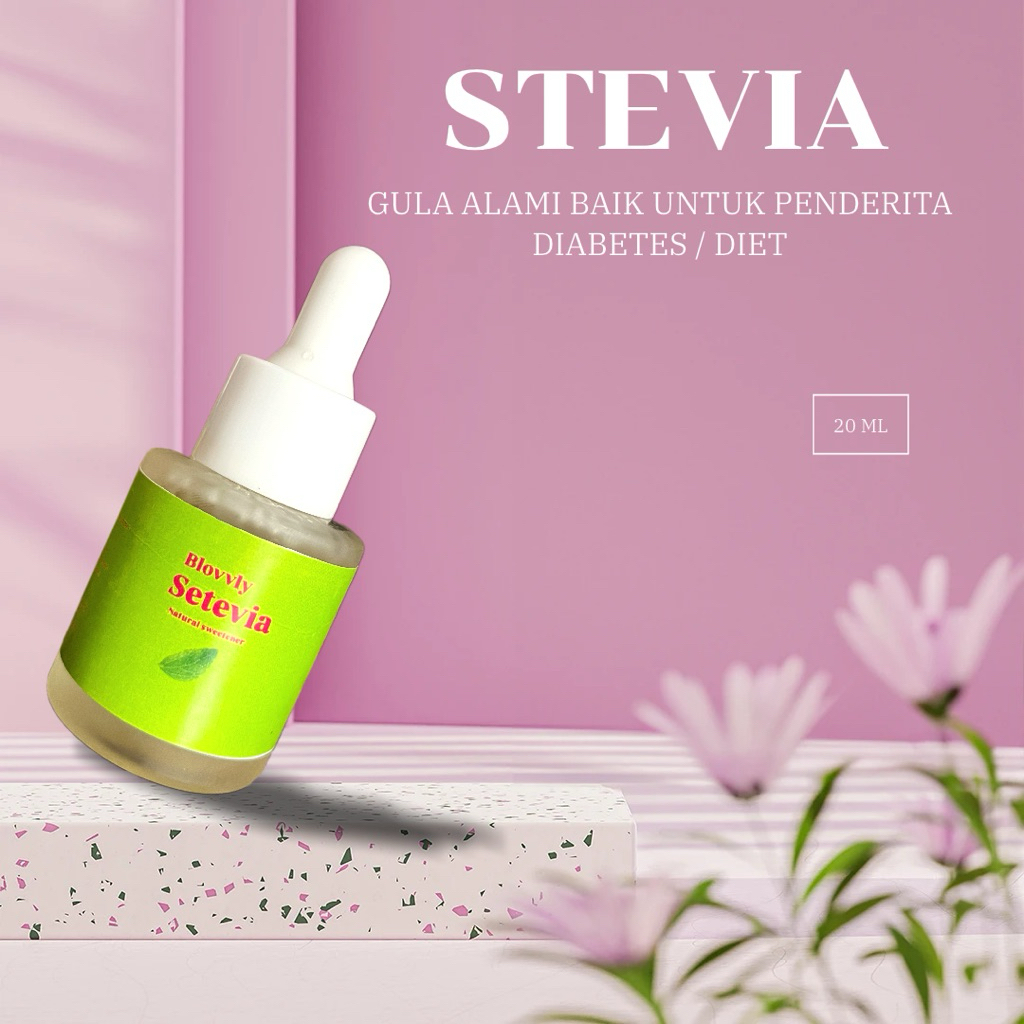 

BLOVVLY - Stevia Cair Tetes 20ML gula Diet Pemanis Alami 0 Kalori cocok untuk diabetes diet BISA COD
