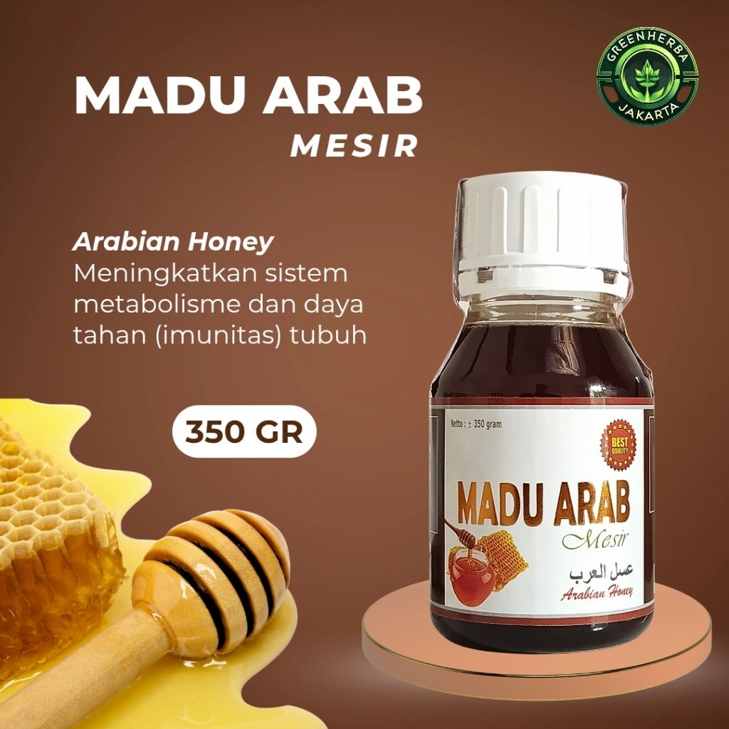 

Madu Arab Mesir 350gr Arabian Honey original meningkatkan sistem metabolisme dan daya tahan tubuh