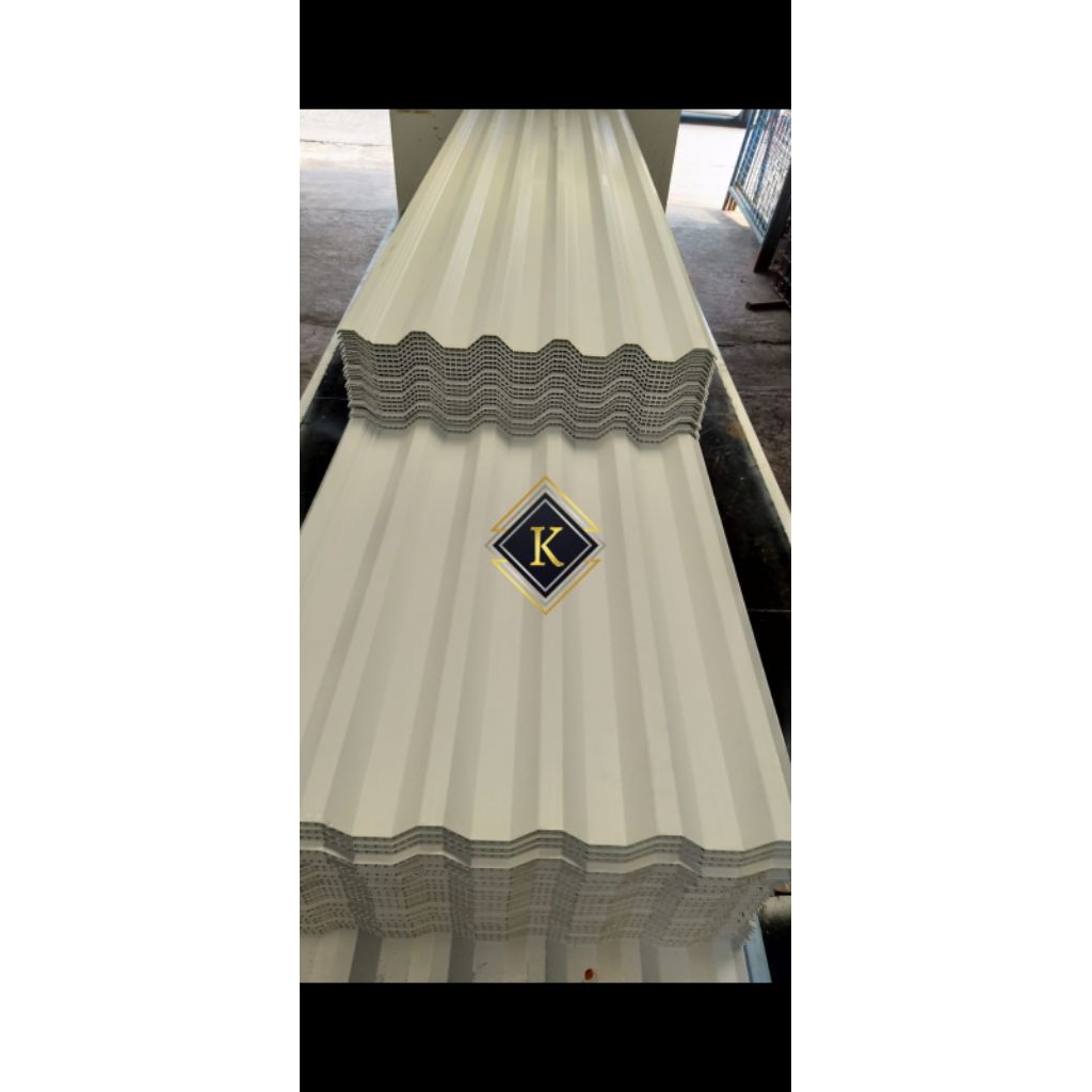 ATAP UPVC DR SHIELD OD 1065 TWINWALL DOUBLE LAYER 2 PUTIH SETARA ALDERON SKYDECK 830 860 PANJANG 3 4