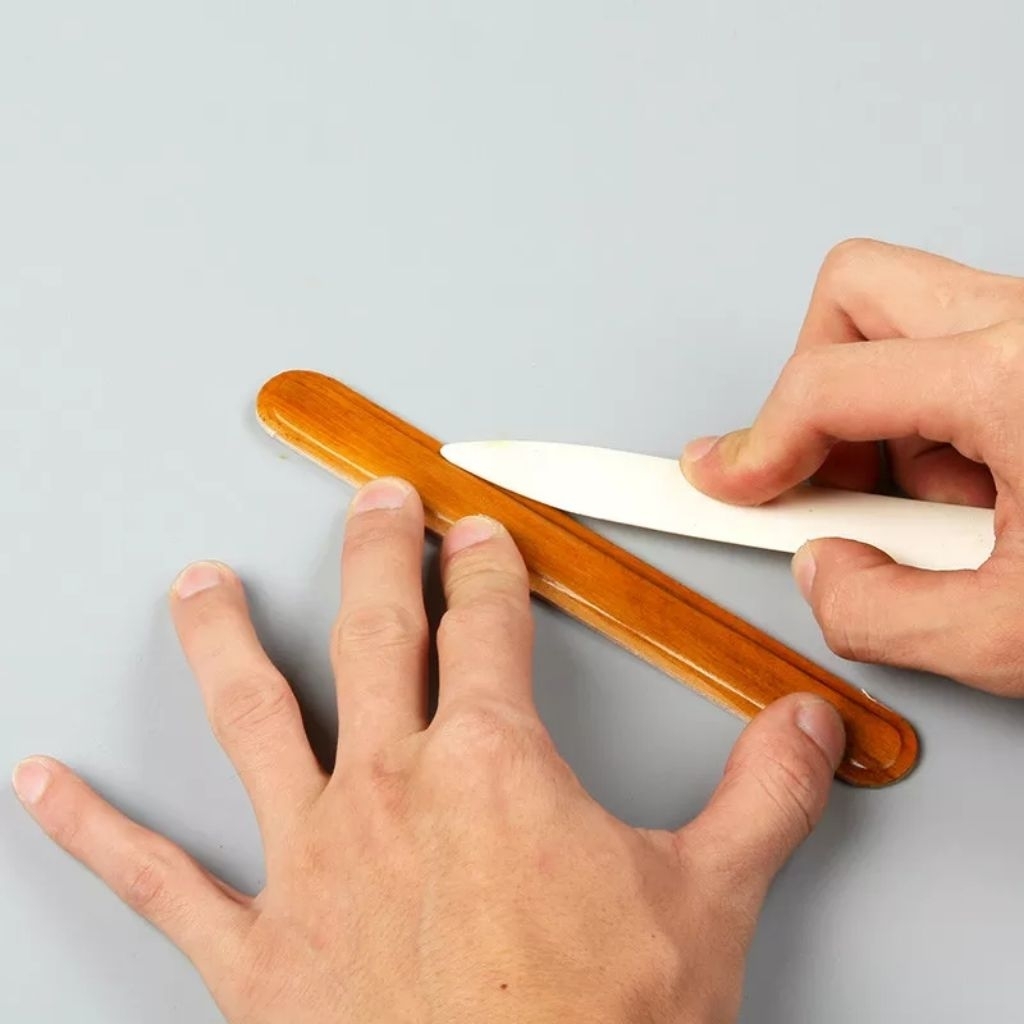 

Bone or Stainless Stick Folding Leather Tools Paper Folder Origami JunDW