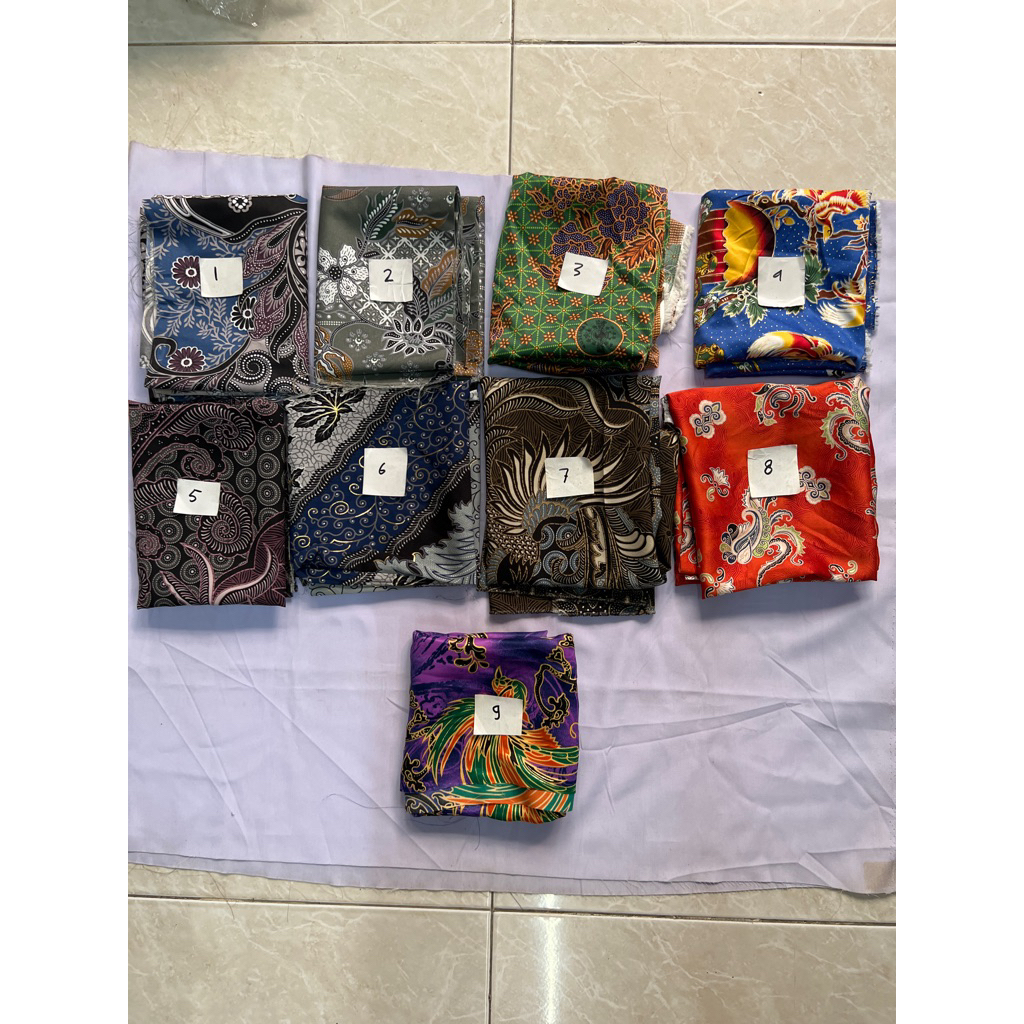 Kain Obral Serba 50-70cm Wolfis motif Maxmara Batik Sutra Silk Katun (lb115) serba 50-70cm