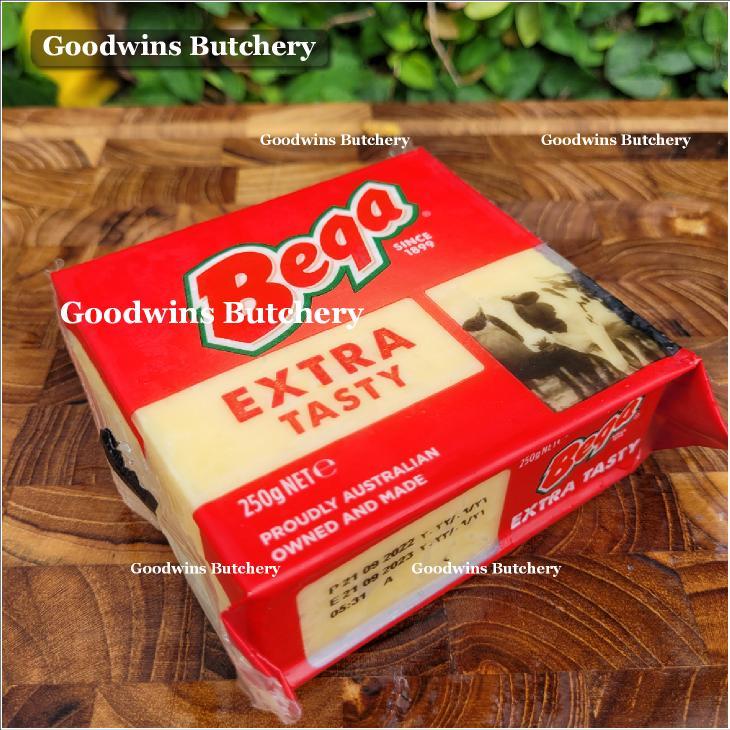 

BEGA CHEDDAR EXTRA TASTY cheese block keju balok Australia 250gr chilled