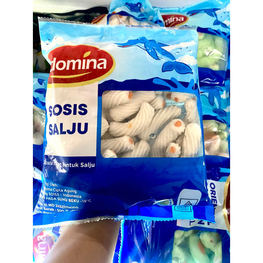 

INDOMINA Sosis Berbentuk Salju 500gr / sosis ikan bentuk salju frozen