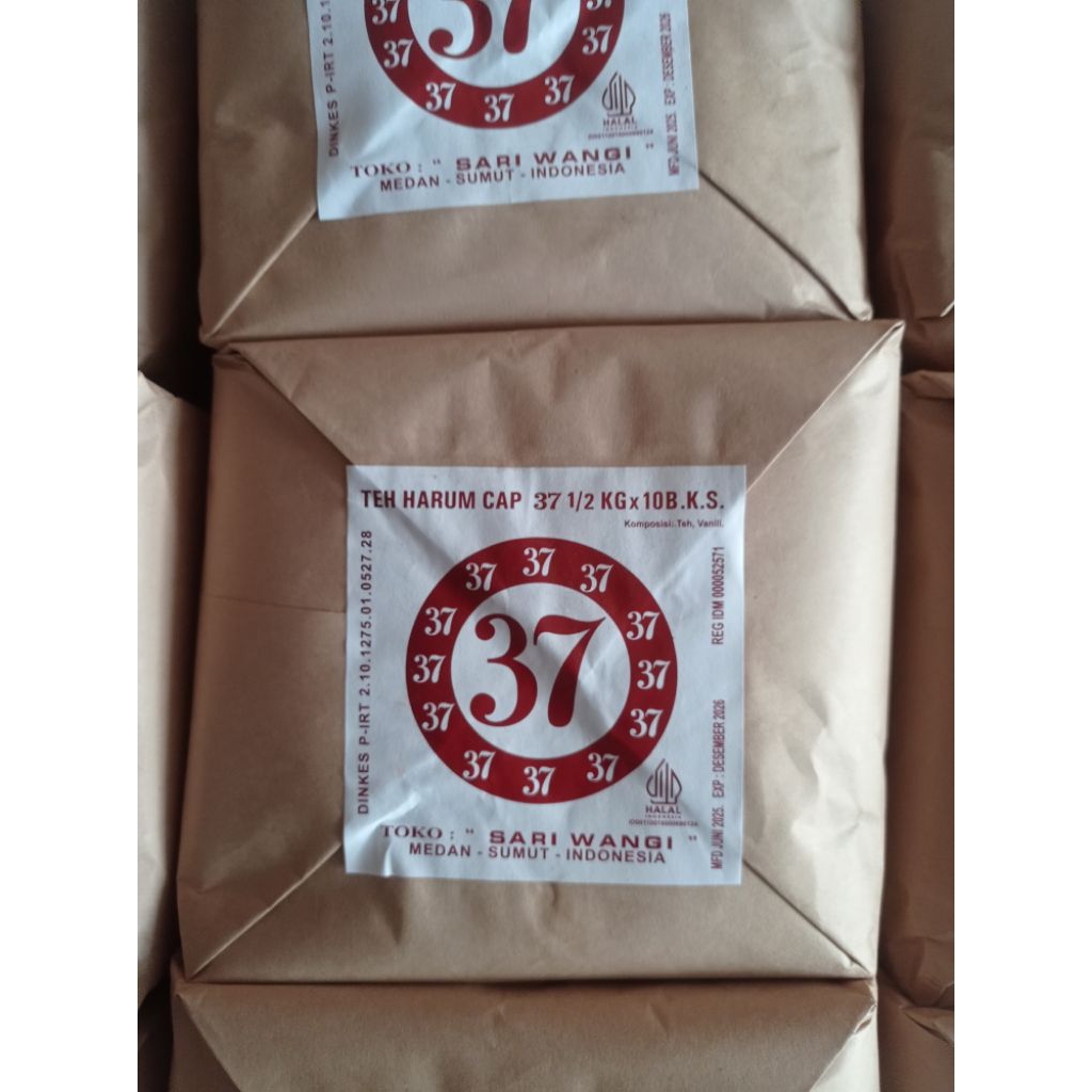 

teh bubuk harum cap 37, 500gram 1 tin (isi 10 bungkus)