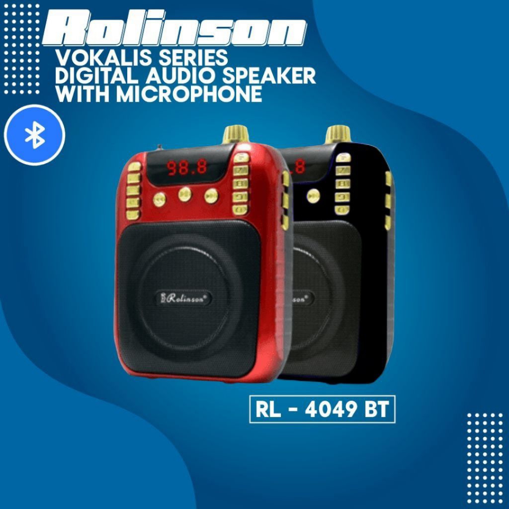 Speaker Audio Digital + Microphone Merek Rolinson RL-4049BT / RL-4049