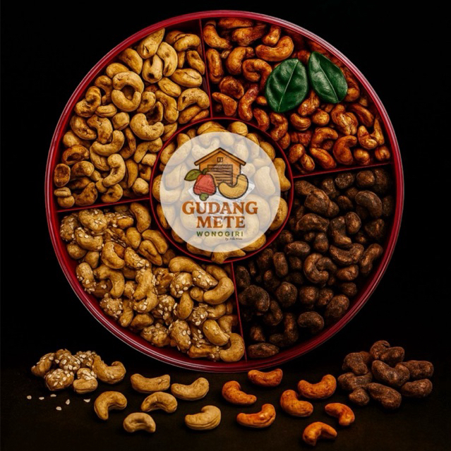 

Kacang mede / mete mix 5 rasa