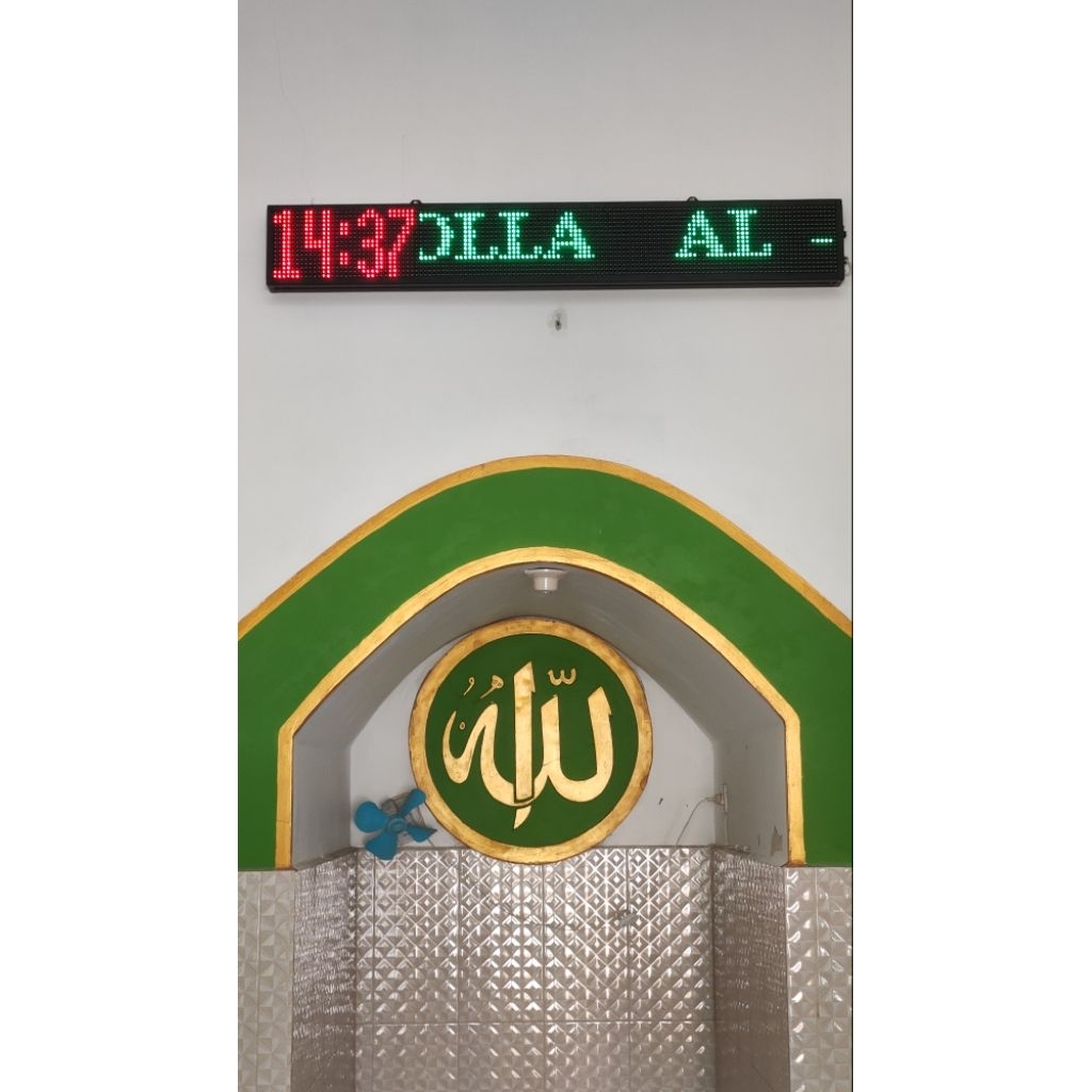 RUNNING TEXT JAM DIGITAL WAKTU SHOLAT AUTO TARTIL