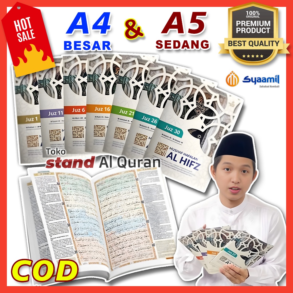 Syaamil Quran Al Hifz Al Quran Per Juz Tajwid Terjemahan Per Kata Ukuran A5 dan A4