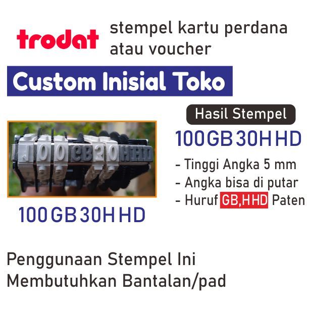 

Custom Stempel Trodat / Stempel Kartu Perdana / Voucher