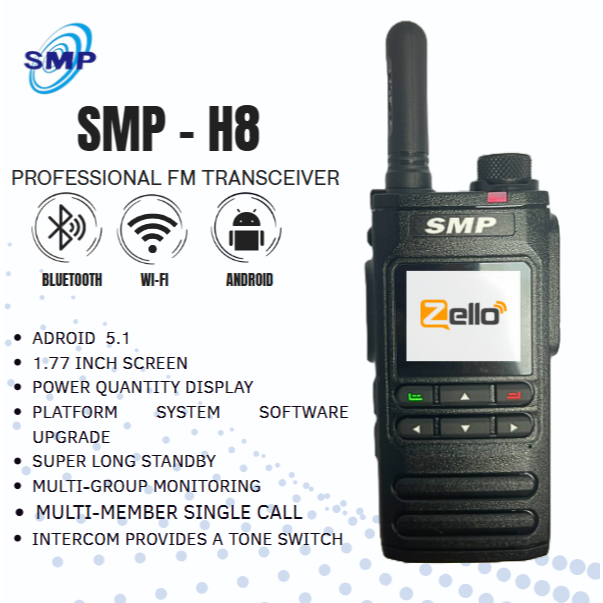 HT SMP POC H8 Android Walkie Talkie Zello