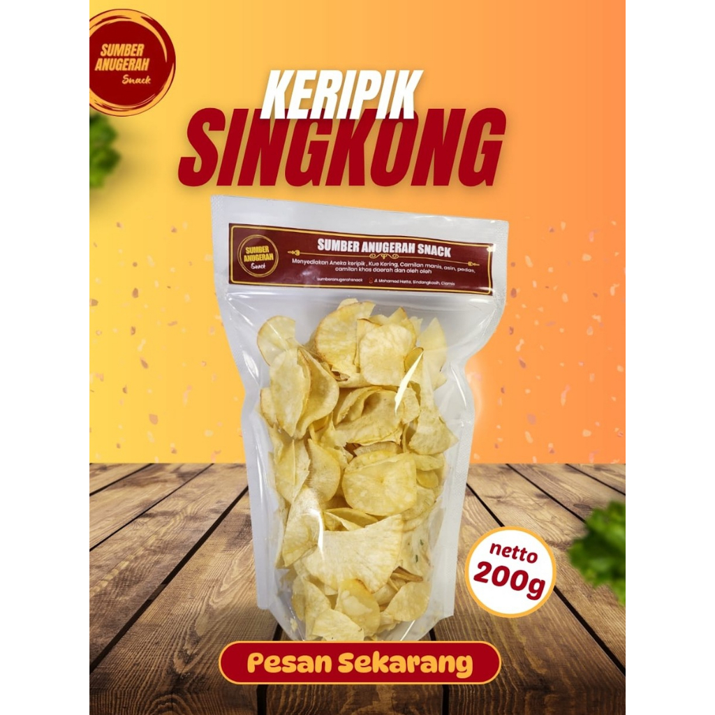 

Keripik Singkong Asin Gurih 200g