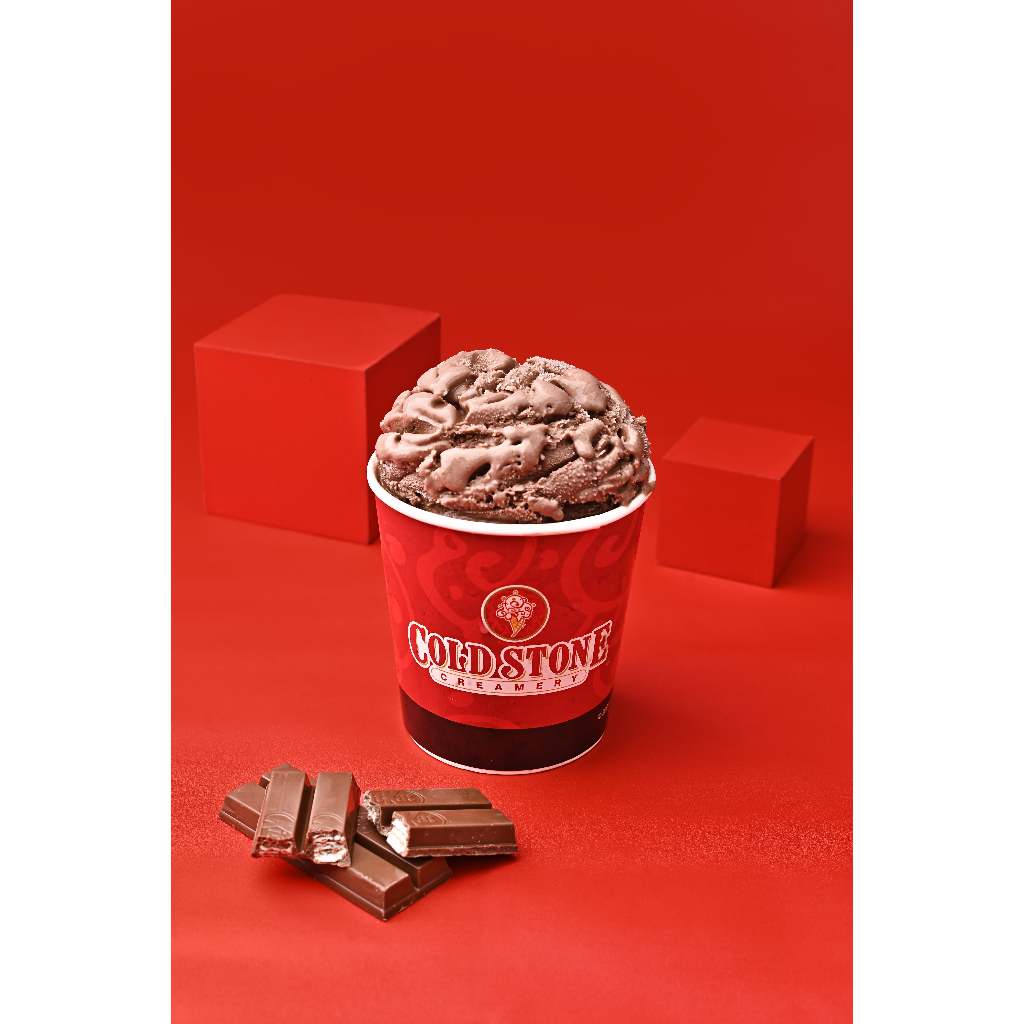 

Chocolate Ice Cream made with Kit Kat size Mine (Half Liter) Ice Cream