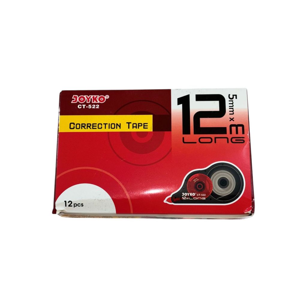 

Correction Tape Joyko CT-522 (12 Meter) - Harga Grosir Isi 1 Pcs ECER
