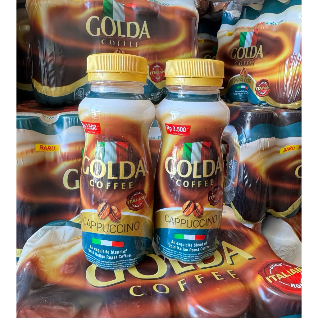 

Golda coffee capucino botol 200 ml 1 karton isi 12