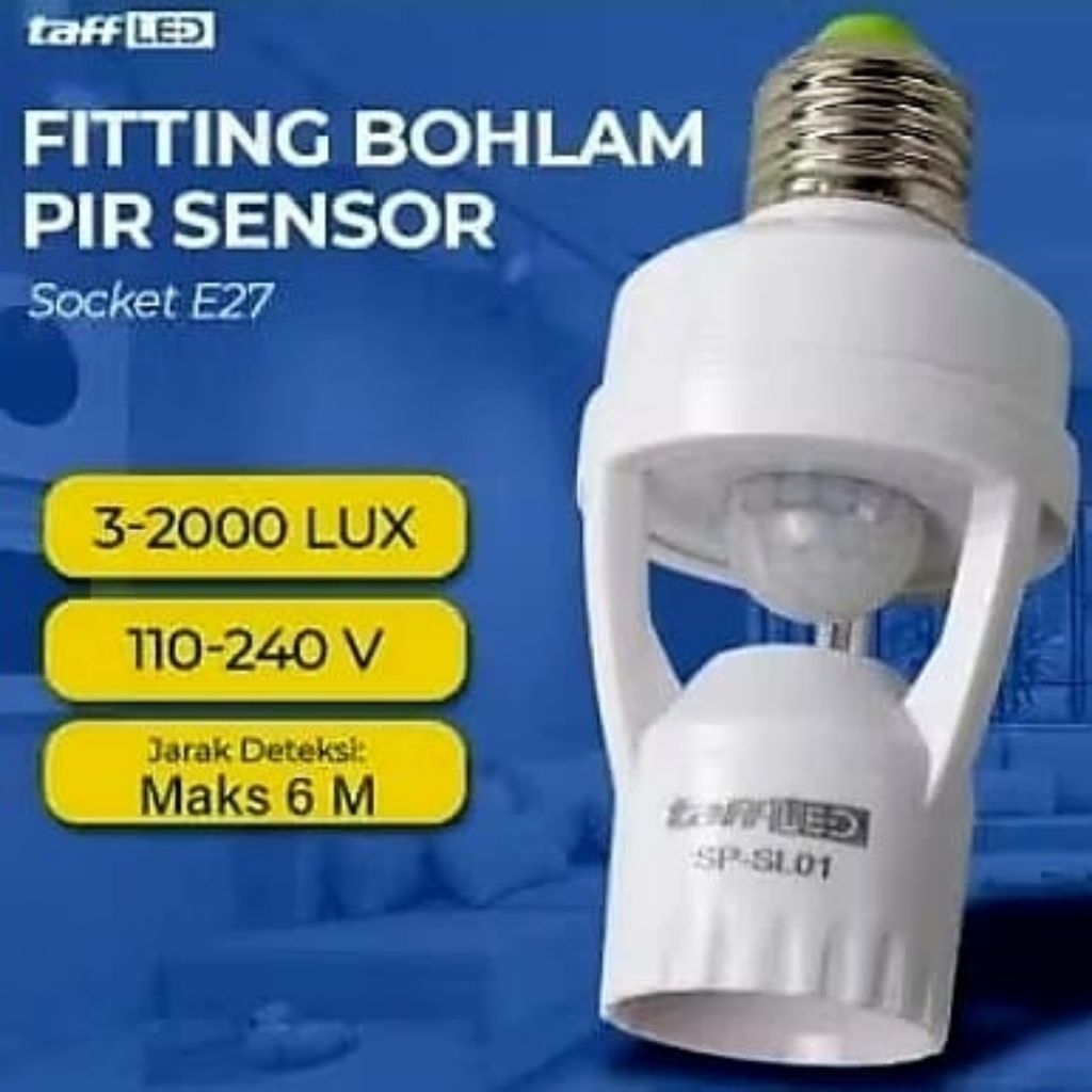 FITTING LAMPU SENSOR GERAK OTOMATIS