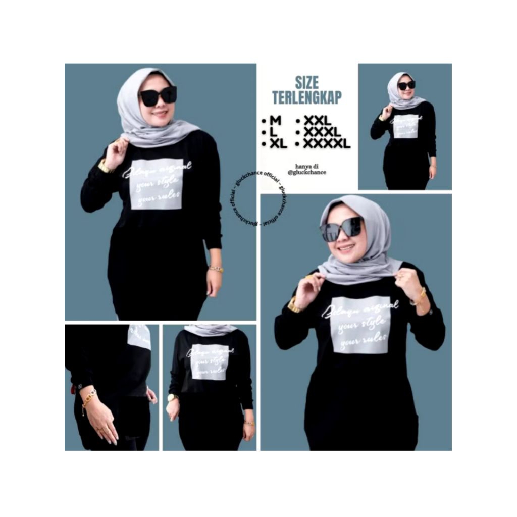 Zolaqu Original Terbaru Hitam Edisi Spesial Terlengkap 2026 Lengan Panjang Jumbo Katun 100% Tebal
