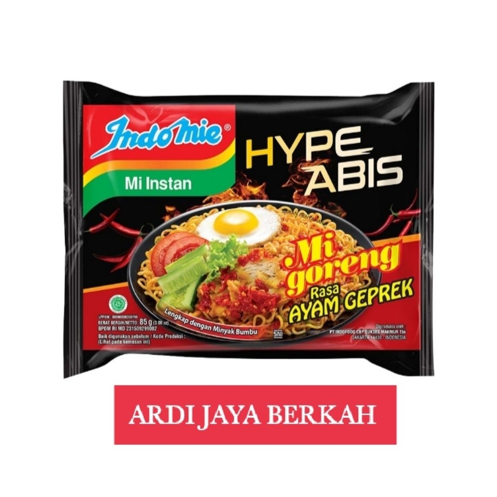 

Indomie Hype Abis Mi Instan Goreng Ayam Geprek 85g