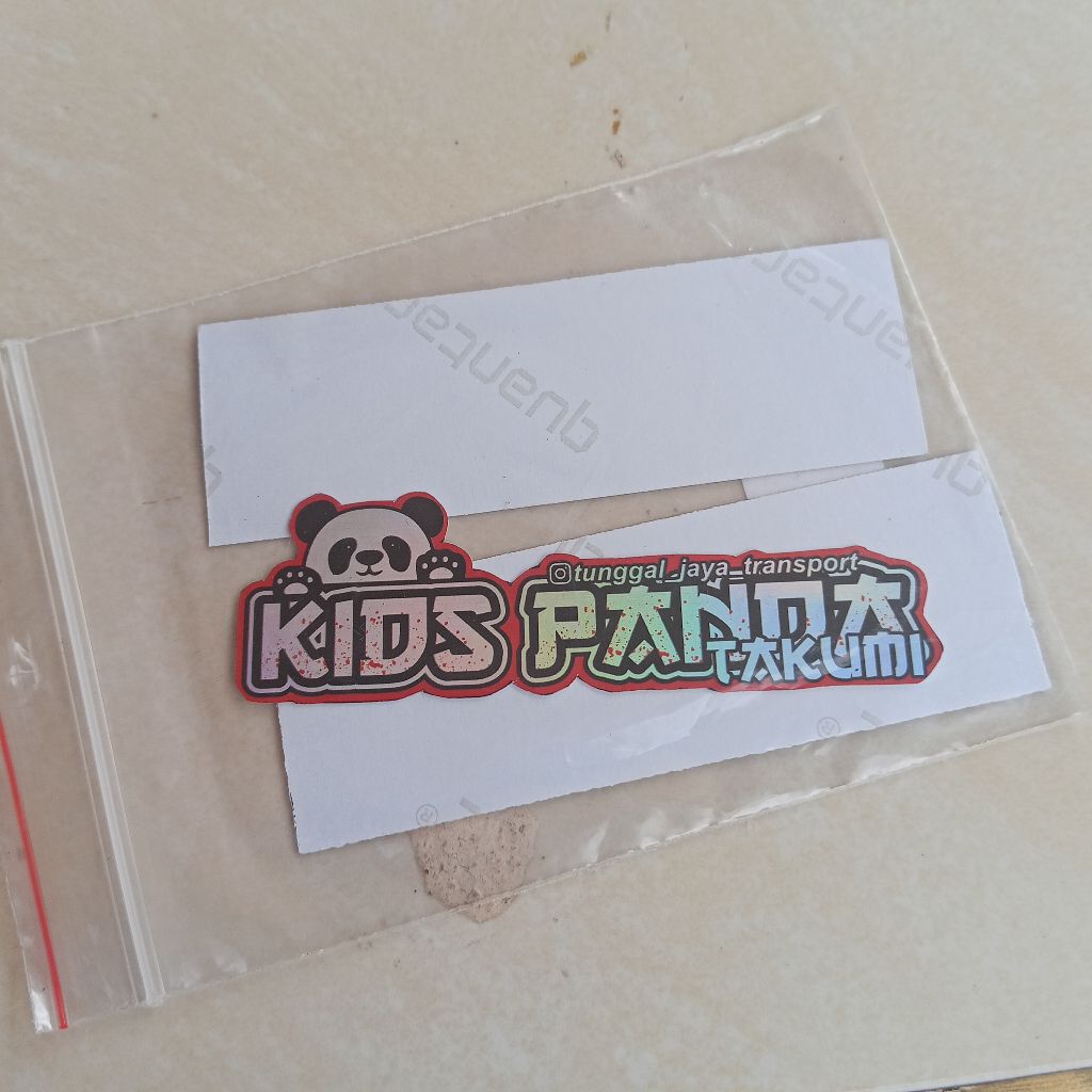 

stiker bus tunggal jaya "kids panda