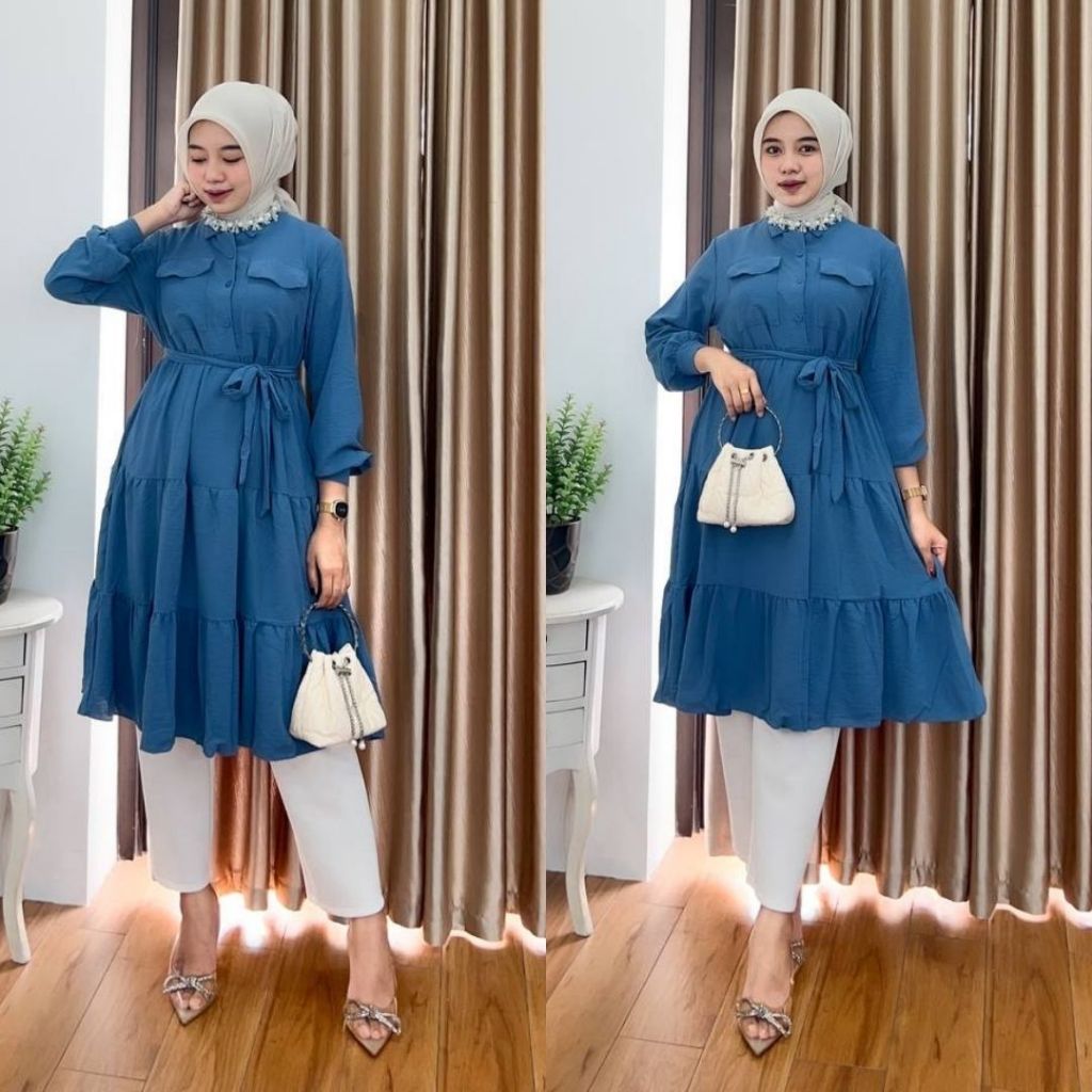 ZULIYA TUNIK KANTONG BUSUI WANITA KEKINIAN TERBARU - FREE BELT