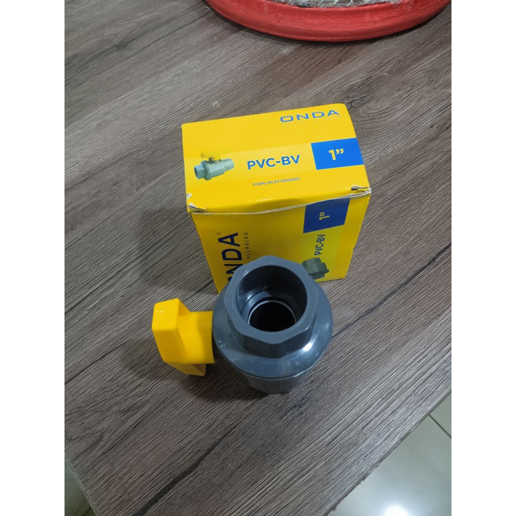 PVC BV polos/ Ball valve PVC/ Stop kran PVC ukuran 1" ONDA