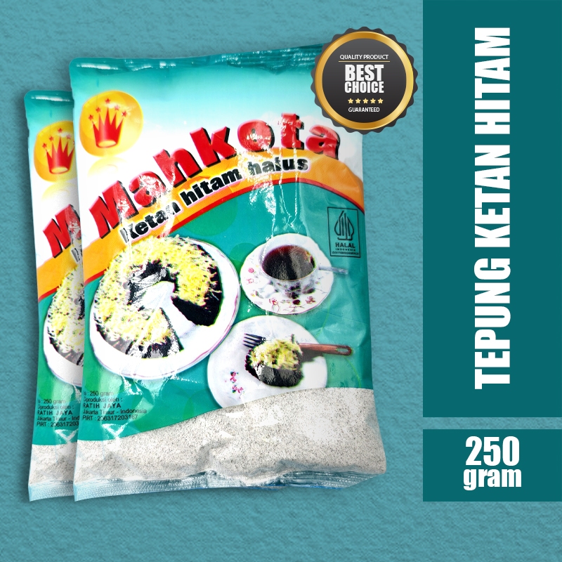 

Tepung Ketan Hitam Mahkota 250gram Cocok Untuk Aneka Adonan Bahan Kue Halal