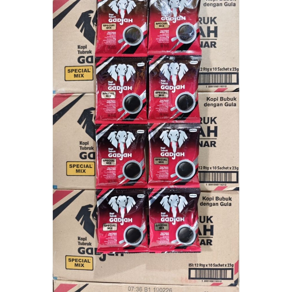 

Kopi Tubruk Gadjah Special Mix Kopi Gajah Renceng (1 Paket isi 20 Pcs)