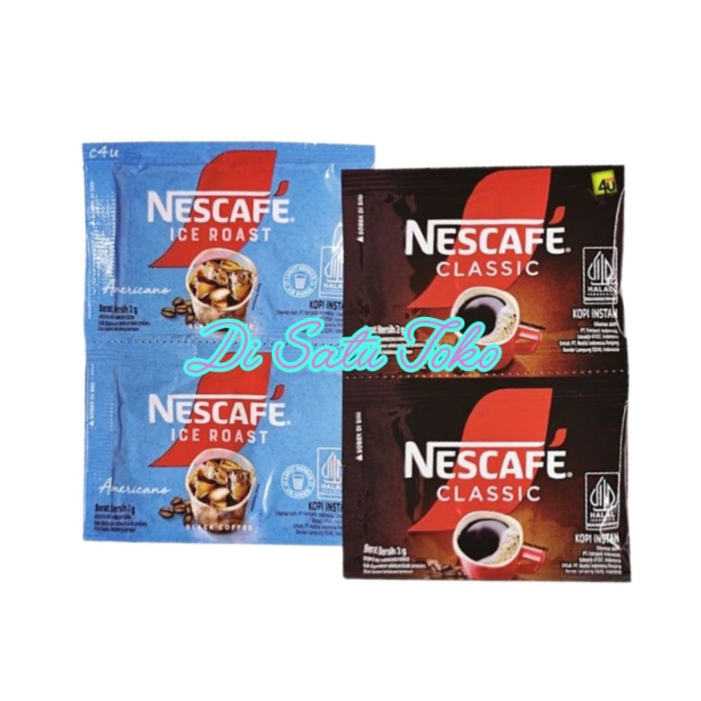 

[Satuan] Nescafe Classic | Nescafe Ice Roast | Kopi Instan tanpa Gula - Di Satu Toko